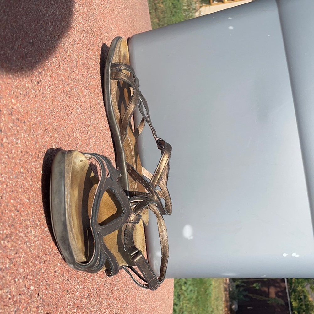 Gladiator bronze leather sandal